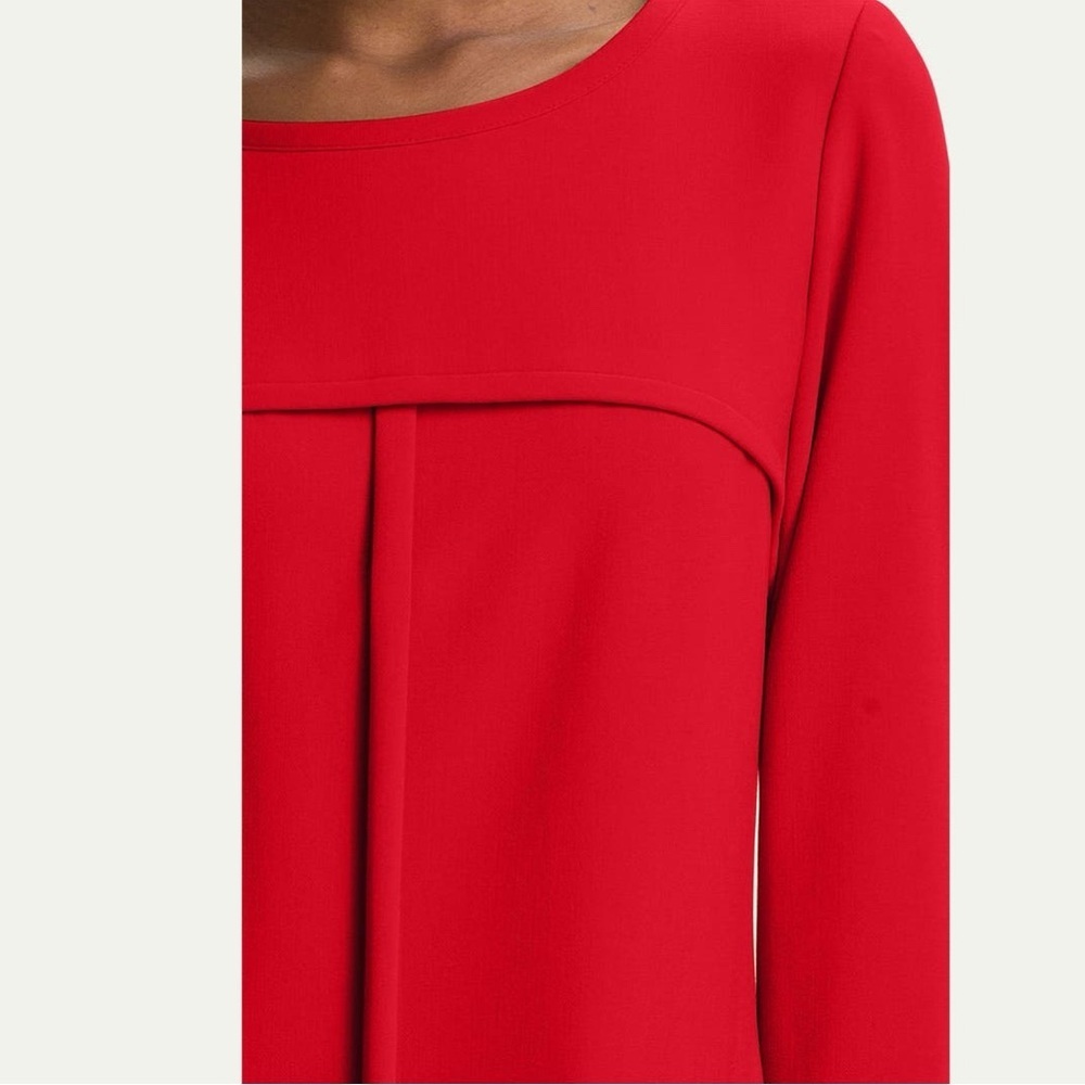 Tahari ASL Red Sheath Dress with 3/4 Sleeves - Picture 5 of 12